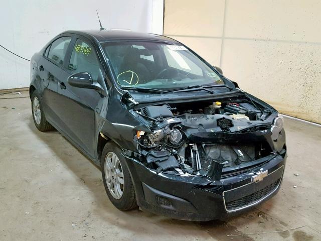 1G1JA5SHXC4110268 - 2012 CHEVROLET SONIC LS BLACK photo 1