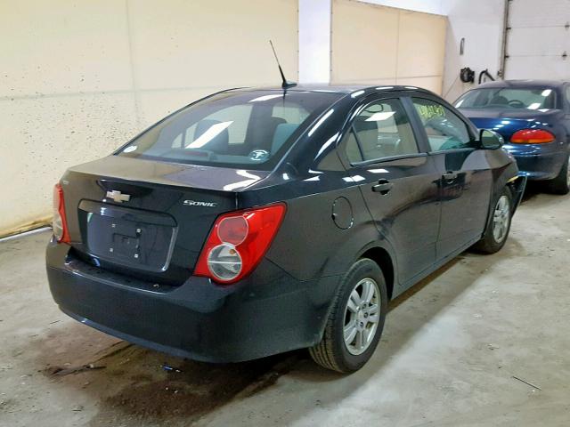 1G1JA5SHXC4110268 - 2012 CHEVROLET SONIC LS BLACK photo 4
