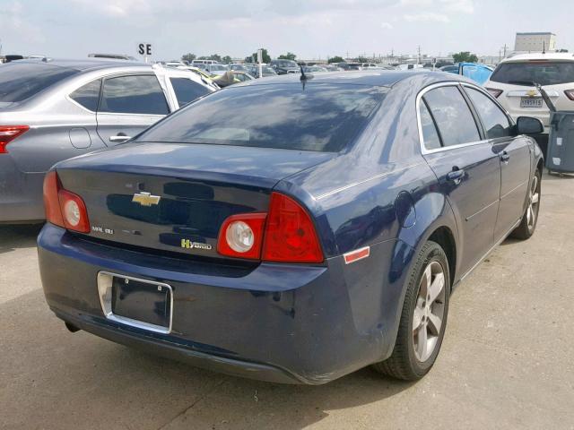 1G1ZF57599F195488 - 2009 CHEVROLET MALIBU HYB BLUE photo 4