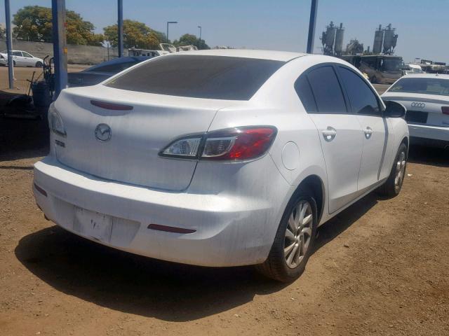 JM1BL1VP0D1797894 - 2013 MAZDA 3 I WHITE photo 4