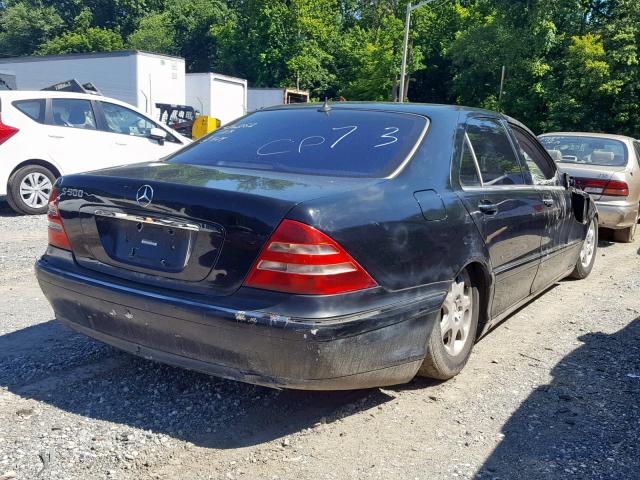 WDBNG75J21A143943 - 2001 MERCEDES-BENZ S 500 BLACK photo 4