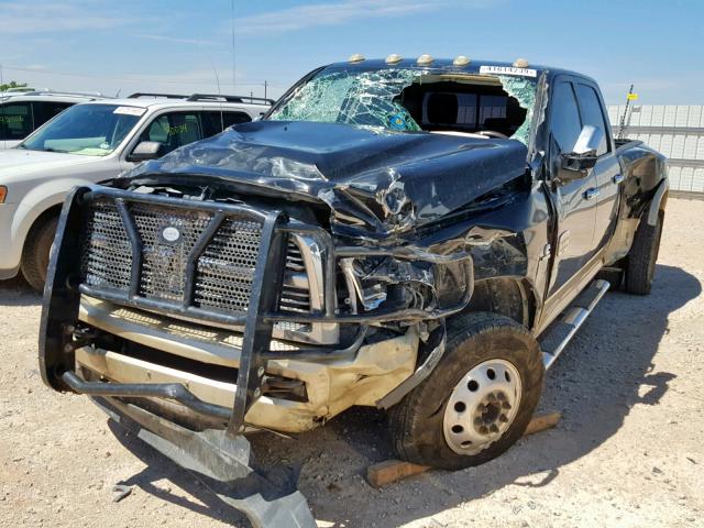 3D73Y4CL3BG585244 - 2011 DODGE RAM 3500 BLACK photo 2