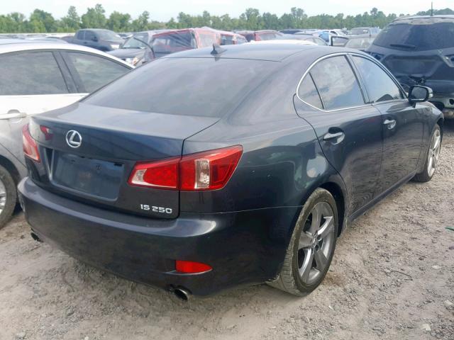 JTHBF5C26B5154881 - 2011 LEXUS IS 250 BLACK photo 4