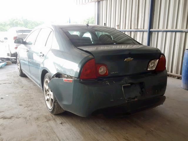 1G1ZH57B49F102344 - 2009 CHEVROLET MALIBU 1LT GREEN photo 3