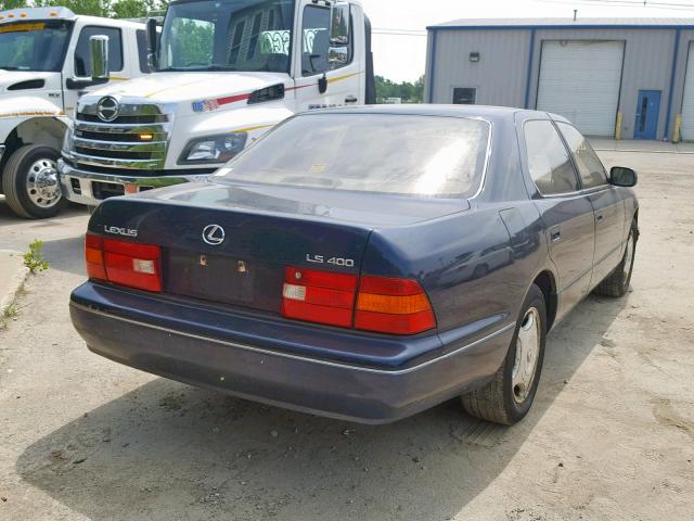 JT8BH28F1W0122329 - 1998 LEXUS LS 400 BLUE photo 4