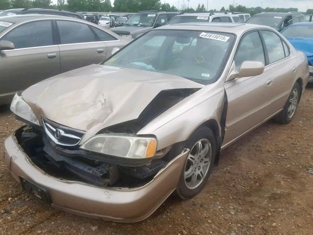 19UUA5667YA006327 - 2000 ACURA 3.2TL GOLD photo 2