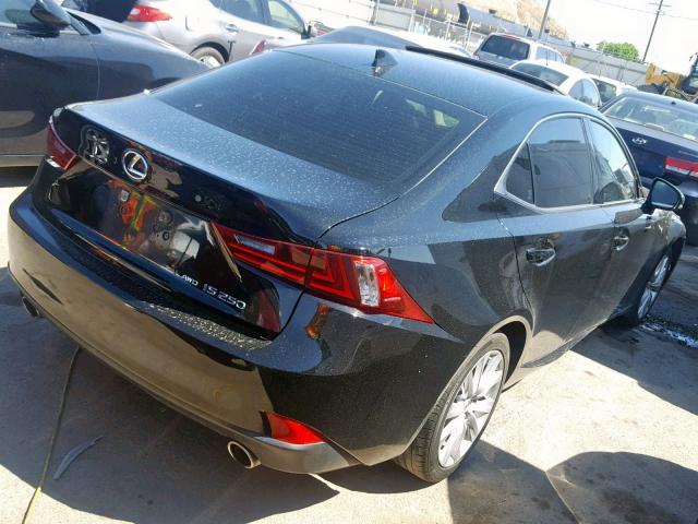 JTHCF1D20E5014616 - 2014 LEXUS IS 250 BLACK photo 4