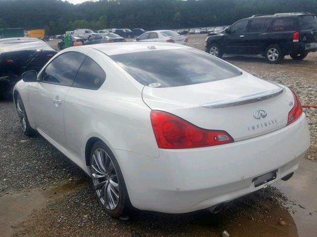 JN1CV6EK8CM421539 - 2012 INFINITI G37 BASE WHITE photo 3