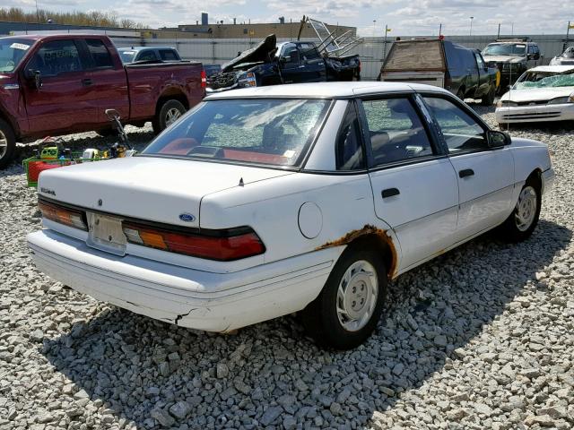 1FAPP36X4NK112351 - 1992 FORD TEMPO GL WHITE photo 4