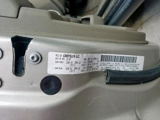 1J8HH48N48C182145 - 2008 JEEP COMMANDER BEIGE photo 10