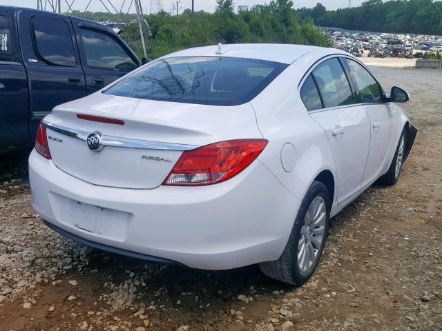 2G4GR5EK6C9159638 - 2012 BUICK REGAL WHITE photo 4