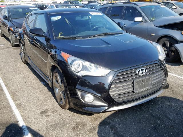 KMHTC6AE1DU147584 - 2013 HYUNDAI VELOSTER T BLACK photo 1