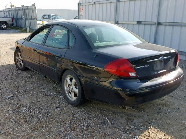 1FAFP55203G135722 - 2003 FORD TAURUS SES BLACK photo 3