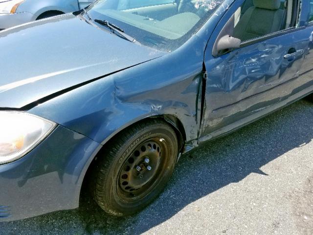 1G1AK52F657628231 - 2005 CHEVROLET COBALT GRAY photo 9