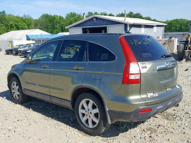 JHLRE48747C055838 - 2007 HONDA CR-V EXL GREEN photo 3