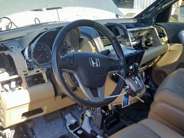 JHLRE48747C055838 - 2007 HONDA CR-V EXL GREEN photo 9