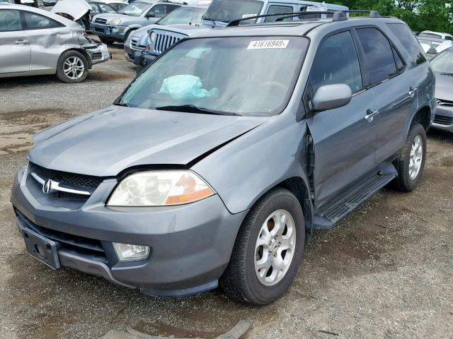 2HNYD18641H539153 - 2001 ACURA MDX TOURIN GRAY photo 2