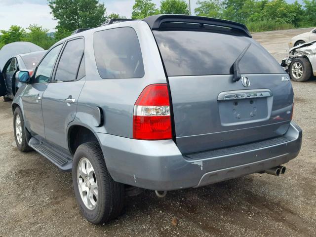 2HNYD18641H539153 - 2001 ACURA MDX TOURIN GRAY photo 3