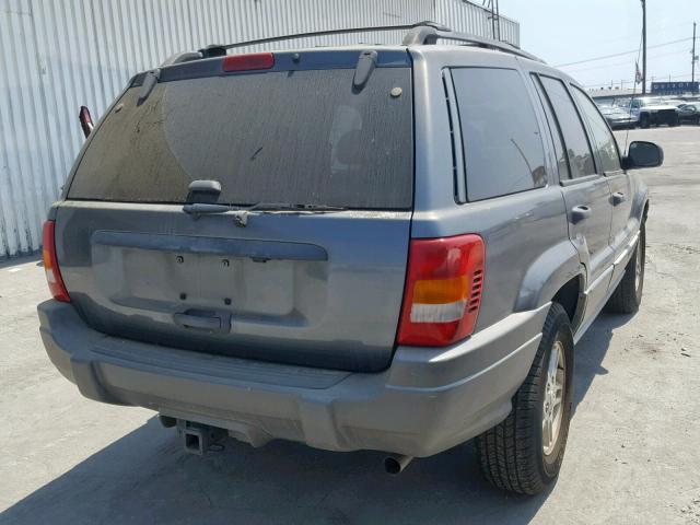 1J4G248N0YC253436 - 2000 JEEP GRAND CHER GRAY photo 4