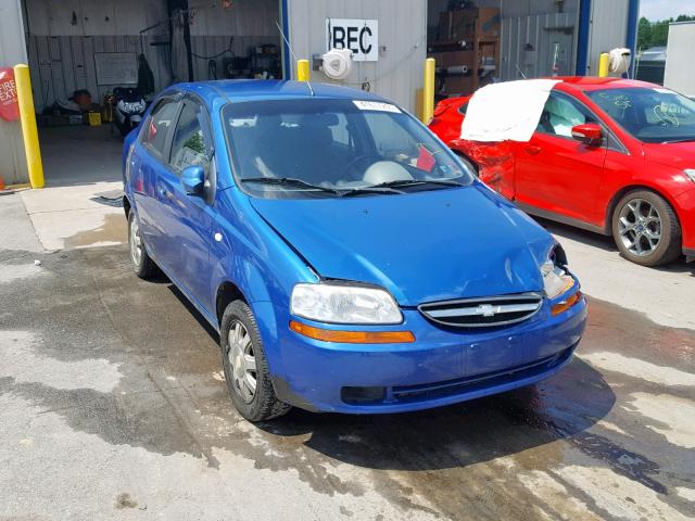 KL1TD52675B495834 - 2005 CHEVROLET AVEO BASE Mavi foto 1