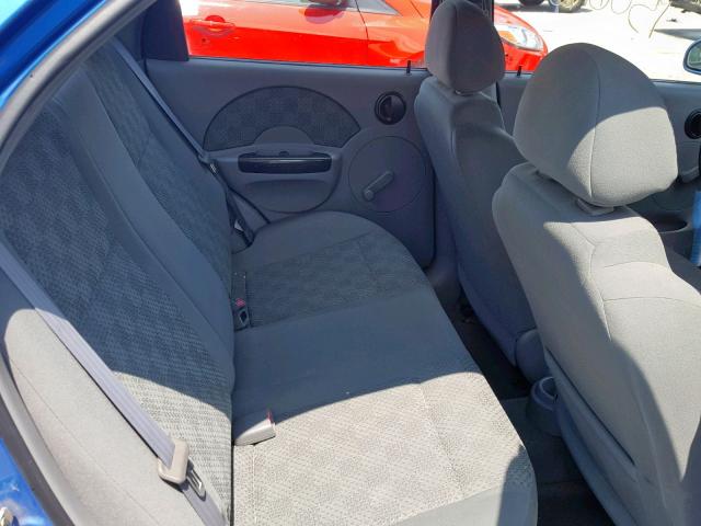 KL1TD52675B495834 - 2005 CHEVROLET AVEO BASE Mavi foto 6