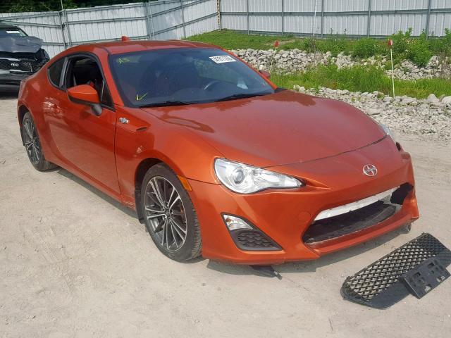 JF1ZNAA14G9701917 - 2016 TOYOTA SCION FR-S ORANGE photo 1