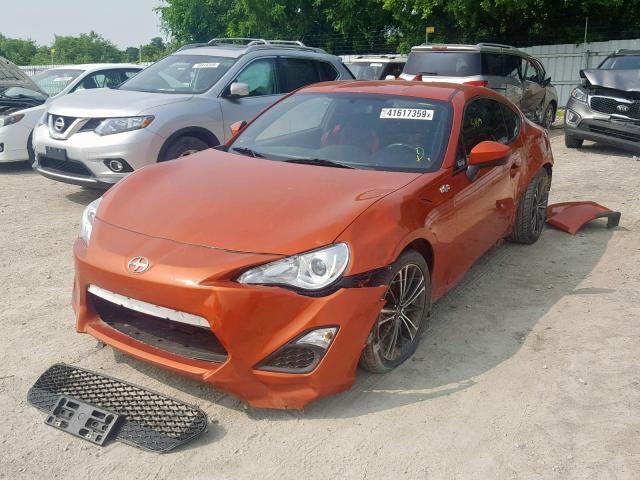 JF1ZNAA14G9701917 - 2016 TOYOTA SCION FR-S ORANGE photo 2