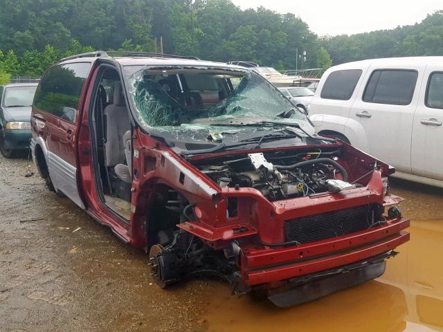 1GMDX03E31D244400 - 2001 PONTIAC MONTANA RED photo 1