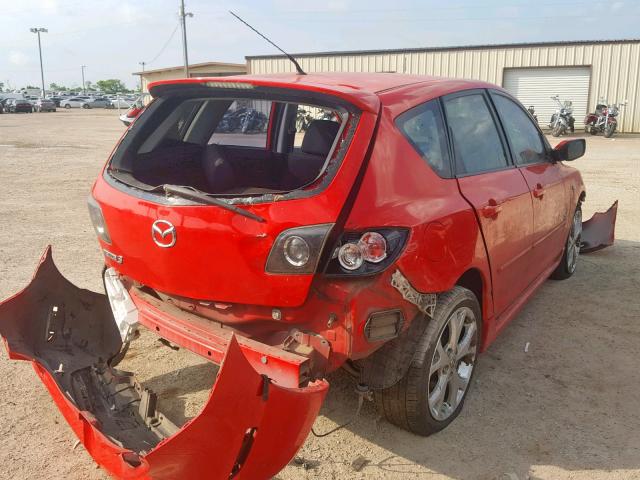 JM1BK143X71647135 - 2007 MAZDA 3 HATCHBAC RED photo 4