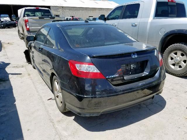 2HGFG118X8H505441 - 2008 HONDA CIVIC EX BLACK photo 3