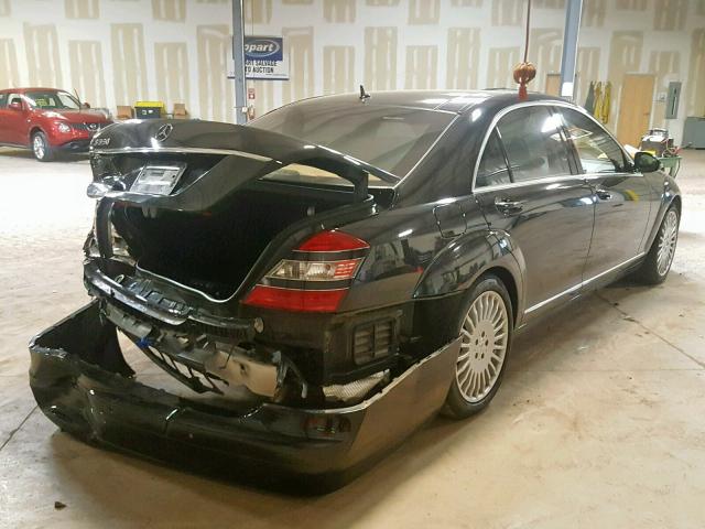 WDDNG71XX7A060142 - 2007 MERCEDES-BENZ S 550 BLACK photo 4