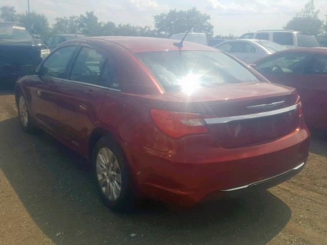 1C3CCBAB6CN152781 - 2012 CHRYSLER 200 LX RED photo 3