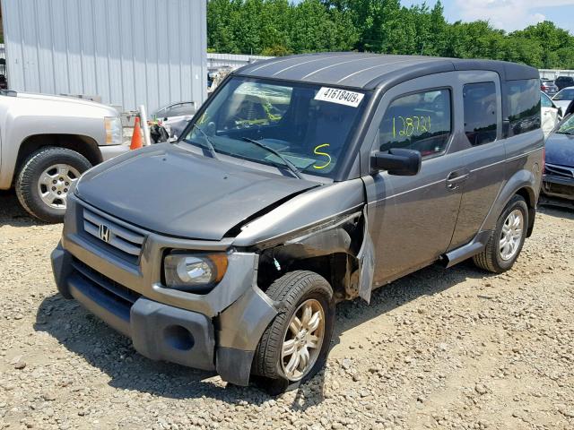 5J6YH28778L017424 - 2008 HONDA ELEMENT EX GRAY photo 2