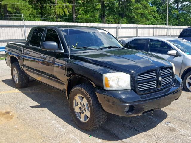 1D7HW48J56S544583 - 2006 DODGE DAKOTA QUA BLACK photo 1