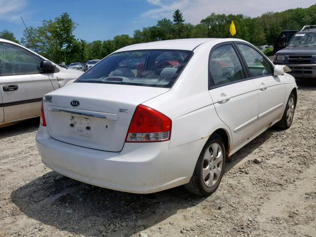 KNAFE122485539149 - 2008 KIA SPECTRA EX WHITE photo 4