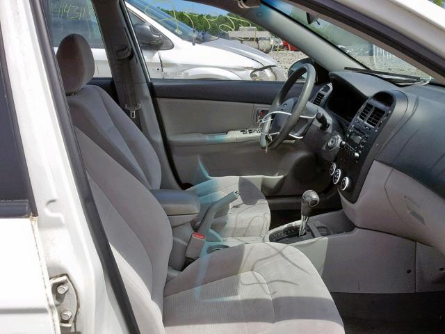 KNAFE122485539149 - 2008 KIA SPECTRA EX WHITE photo 5