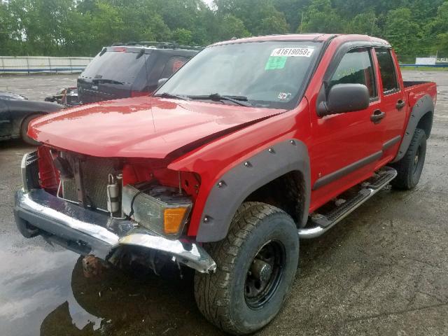 1GCDT13E178209183 - 2007 CHEVROLET COLORADO RED photo 2