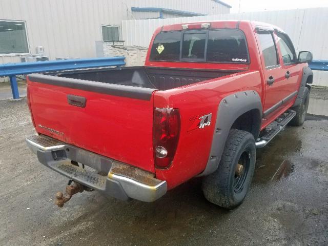 1GCDT13E178209183 - 2007 CHEVROLET COLORADO RED photo 4