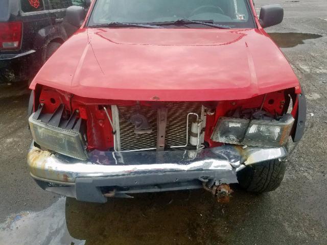 1GCDT13E178209183 - 2007 CHEVROLET COLORADO RED photo 7