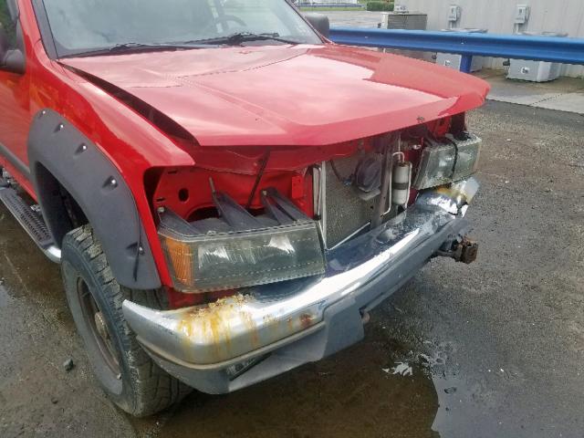 1GCDT13E178209183 - 2007 CHEVROLET COLORADO RED photo 9