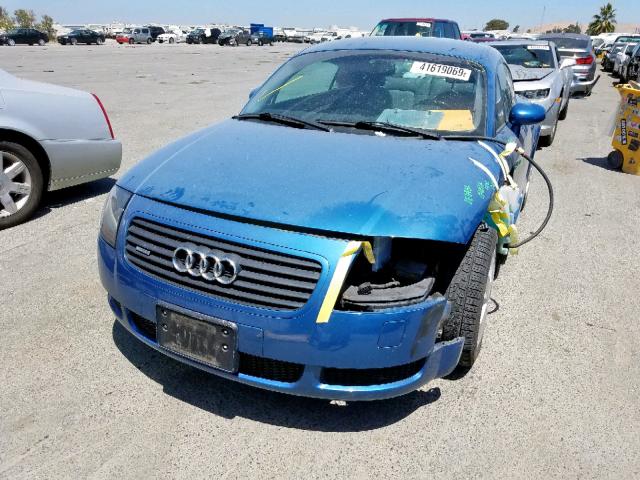 TRUUC28N8Y1051164 - 2000 AUDI TT QUATTRO BLUE photo 2