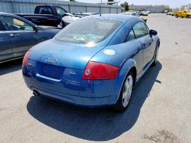 TRUUC28N8Y1051164 - 2000 AUDI TT QUATTRO BLUE photo 4