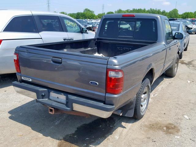 1FTYR10U45PA75736 - 2005 FORD RANGER GRAY photo 4