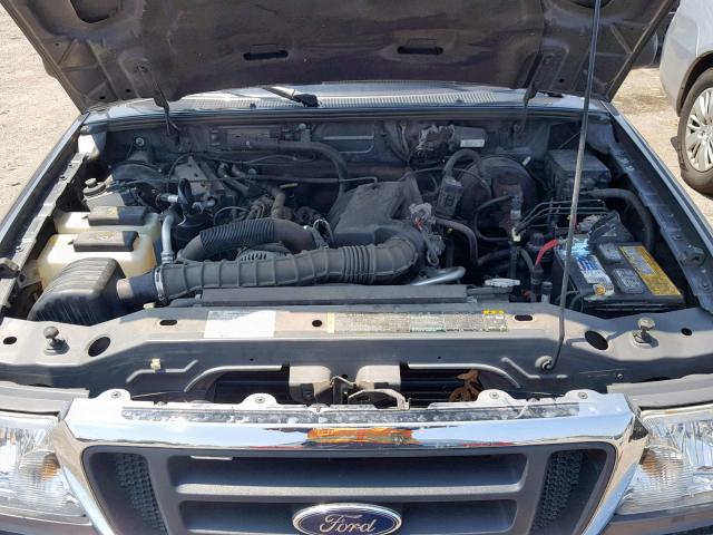 1FTYR10U45PA75736 - 2005 FORD RANGER GRAY photo 7