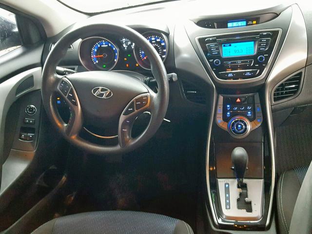 KMHDH6AE5DU022593 - 2013 HYUNDAI ELANTRA CO BLACK photo 9