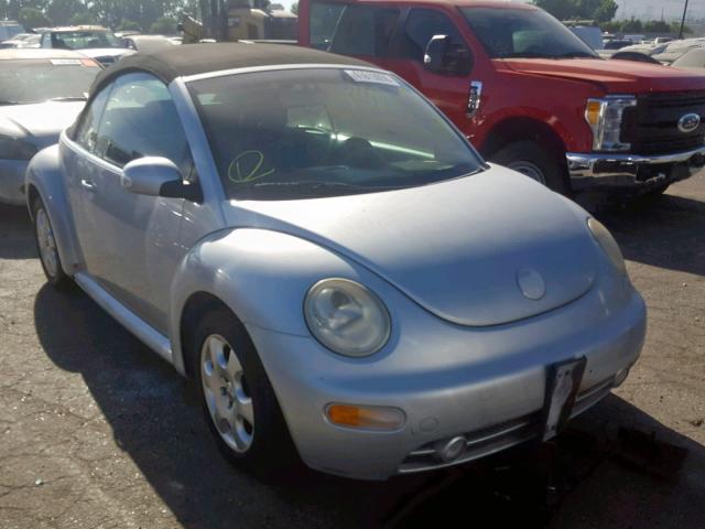 3VWCK21YX3M321663 - 2003 VOLKSWAGEN NEW BEETLE ვერცხლისფერი ფოტო 1