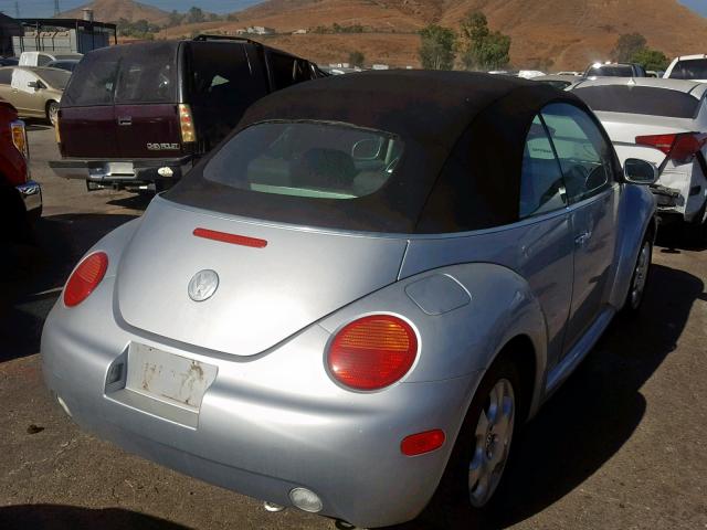 3VWCK21YX3M321663 - 2003 VOLKSWAGEN NEW BEETLE ვერცხლისფერი ფოტო 4