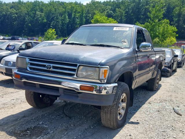 JT4UN24D7T0018463 - 1996 TOYOTA T100 XTRAC GREEN photo 2