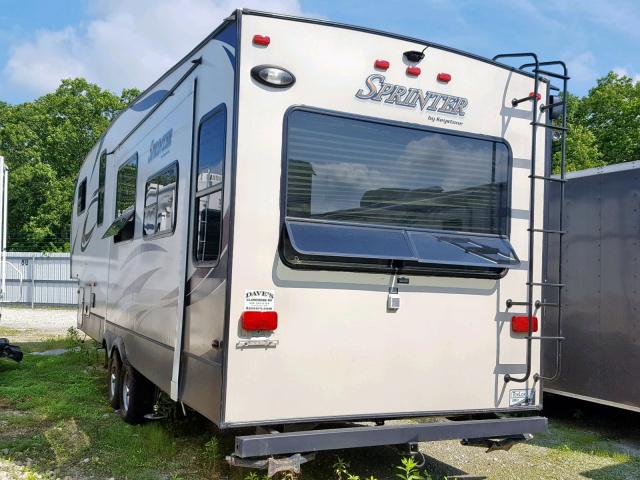 4YDF26924F1530838 - 2015 KEYSTONE SPRINTER WHITE photo 3