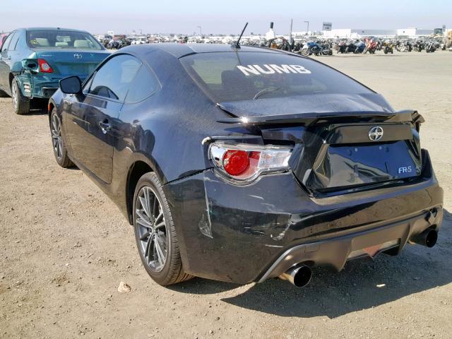 JF1ZNAA15D1716209 - 2013 TOYOTA SCION FR-S BLACK photo 3